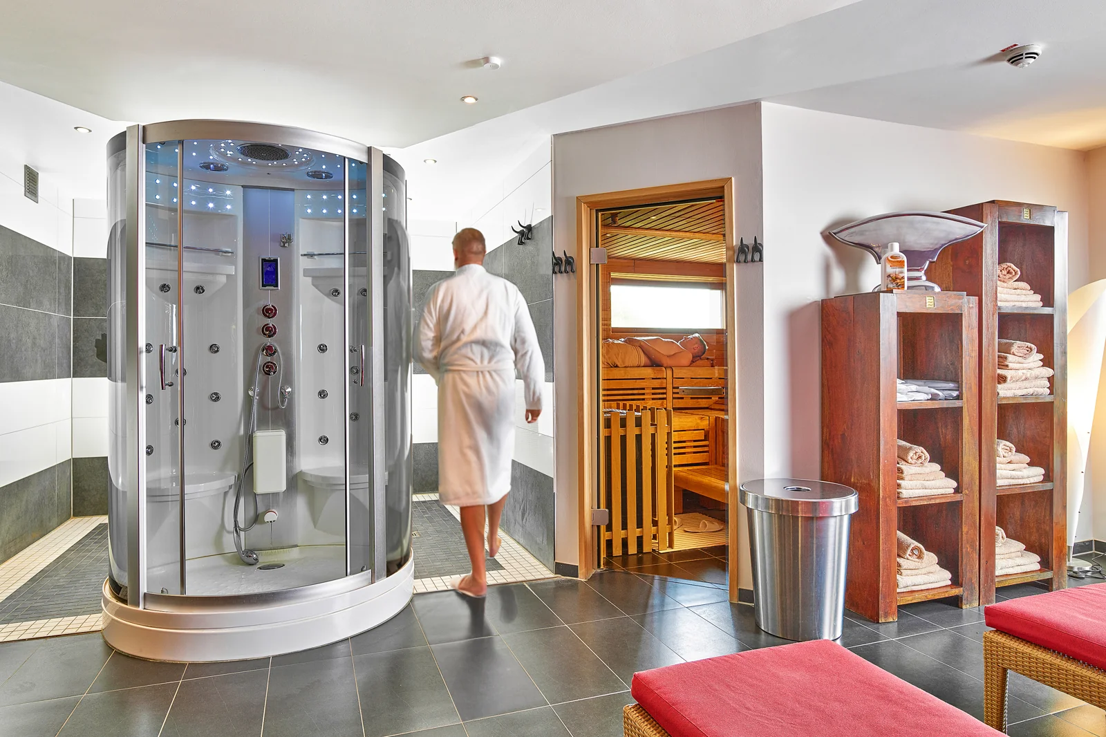 Sauna im Riverside Hotel